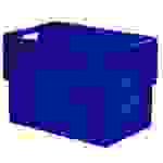 510069 Drehstapelbehälter lebensmittelgeeignet (L x B x H) 600 x 400 x 420mm Blau 2St.