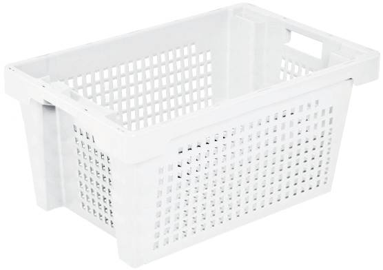 BRB Lagertechnik 1658588 Drehstapelbehälter lebensmittelgeeignet (L x B x H) 600 x 400 x 300mm Naturweiß 1St.