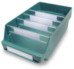 Stemo 358638 ESD Regalkasten lebensmittelgeeignet (B x H x T) 240 x 150 x 400mm Grün 10St.