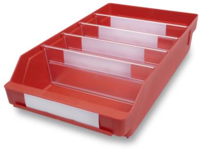 Stemo 443759 ESD Regalkasten lebensmittelgeeignet (B x H x T) 240 x 95 x 400mm Rot 15St.