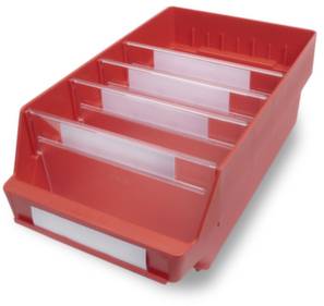 Stemo 443781 ESD Regalkasten lebensmittelgeeignet (B x H x T) 240 x 150 x 400mm Rot 10St.