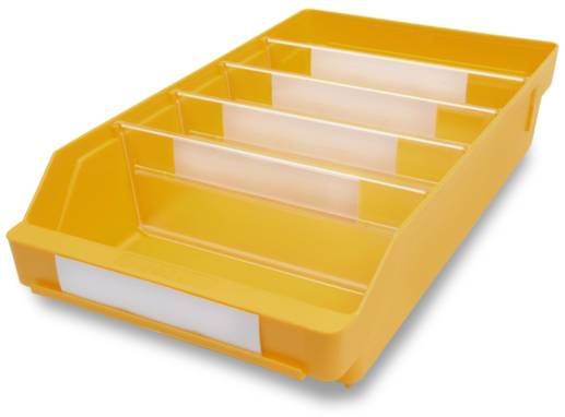 Stemo 689555 ESD Regalkasten lebensmittelgeeignet (B x H x T) 240 x 95 x 400mm Gelb 15St.