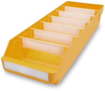 Stemo 689599 ESD Regalkasten lebensmittelgeeignet (B x H x T) 180 x 95 x 500mm Gelb 20St.