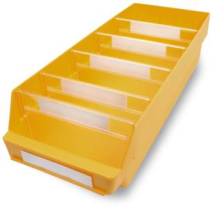 Stemo 689646 ESD Regalkasten lebensmittelgeeignet (B x H x T) 240 x 150 x 600mm Gelb 10St.