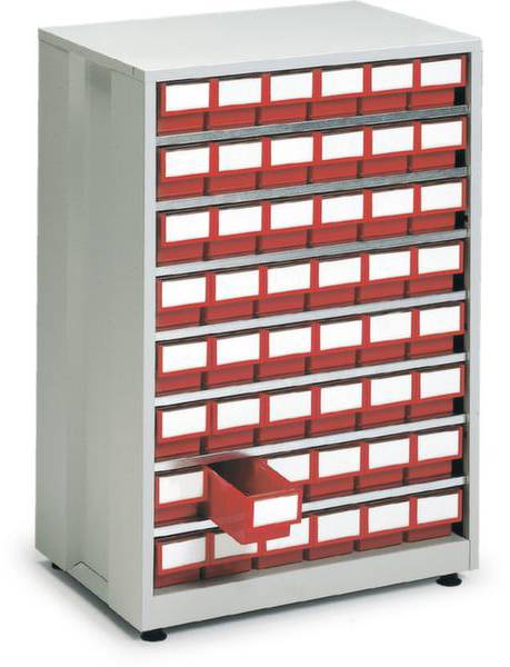 Treston 4840-5 ESD Lagermagazin (B x H x T) 605 x 870 x 410mm Lichtgrau, Rot 1St.