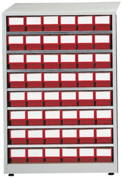 Treston 4840-5 ESD Lagermagazin (B x H x T) 605 x 870 x 410mm Lichtgrau, Rot 1St.