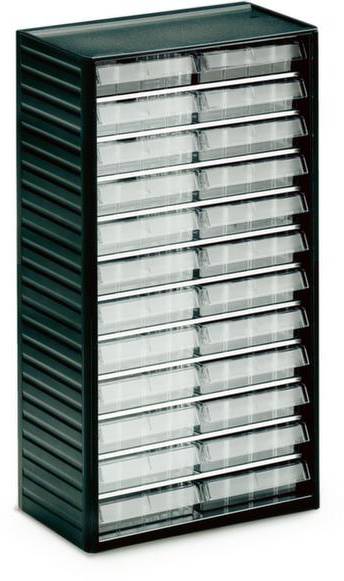 Treston 552-3 ESD Klarsichtmagazin (B x H x T) 310 x 550 x 180mm Anthrazit-Grau, Transparent 1St.