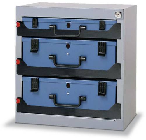 1658665 Aufbewahrungs-Turm (B x H x T) 416 x 434 x 256mm Maus-Grau, Schwarz (RAL 9005), farbig, Bril