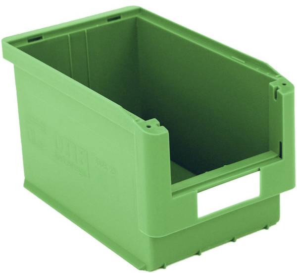 BITO Lagertechnik 384263 Sichtlagerkasten lebensmittelgeeignet (B x H x T) 210 x 200 x 350mm Grün 10St.