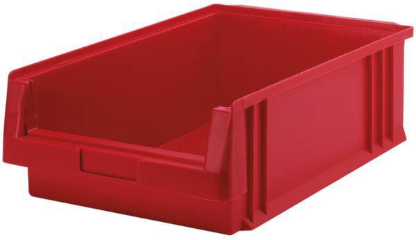 LA-KA-PE 531048 Sichtlagerkasten (B x H x T) 315 x 150 x 500mm Rot 10St.