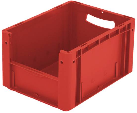 BITO Lagertechnik 1658694 Sichtlagerkasten lebensmittelgeeignet (L x B x H) 400 x 300 x 220mm Rot 1St.