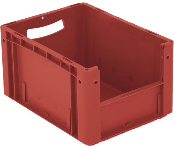 BITO Lagertechnik 1658694 Sichtlagerkasten lebensmittelgeeignet (L x B x H) 400 x 300 x 220 mm Rot 1 St.