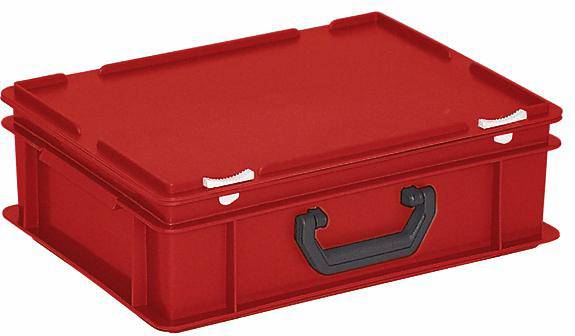 BRB Lagertechnik 1658696 Stapelbehälter lebensmittelgeeignet (L x B x H) 400 x 300 x 135mm Rot 1St.