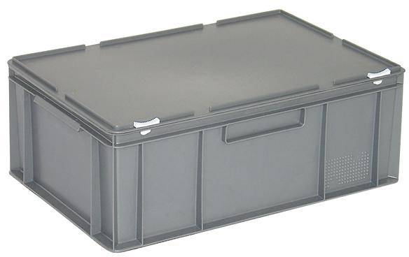 BRB Lagertechnik 1658700 Stapelbehälter lebensmittelgeeignet (L x B x H) 600 x 400 x 235mm Grau 1St.