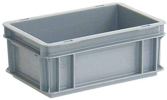 BRB Lagertechnik 1658708 Stapelbehälter lebensmittelgeeignet (L x B x H) 300 x 200 x 120mm Grau 1St.