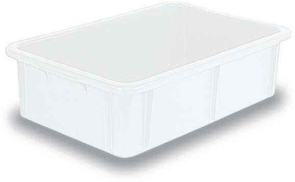 BRB Lagertechnik 1658710 Stapelbehälter lebensmittelgeeignet (L x B x H) 600 x 400 x 165mm Naturweiß 1St.