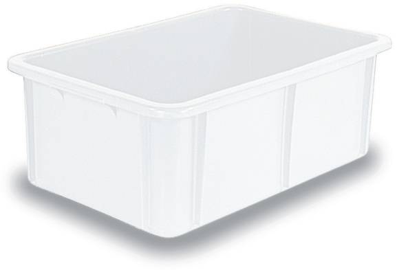 BRB Lagertechnik 1658711 Stapelbehälter lebensmittelgeeignet (L x B x H) 600 x 400 x 215mm Naturweiß 1St.