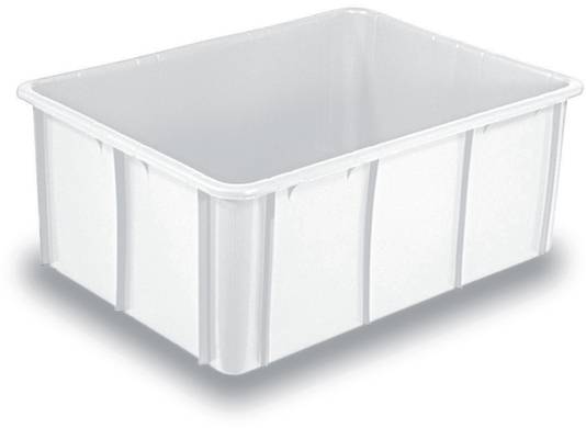 BRB Lagertechnik 1658713 Stapelbehälter lebensmittelgeeignet (L x B x H) 800 x 600 x 320mm Naturweiß 1St.