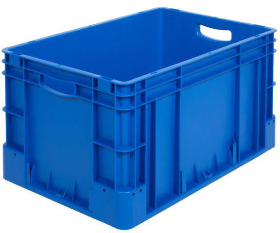 Alpha Paletten & Boxen 1658736 Stapelbehälter lebensmittelgeeignet (L x B x H) 600 x 400 x 320mm Blau 1St.