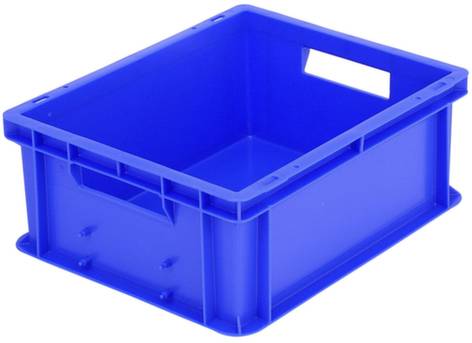 BITO Lagertechnik 1658744 Stapelbehälter Classic lebensmittelgeeignet (L x B x H) 400 x 300 x 153mm Blau 1St.