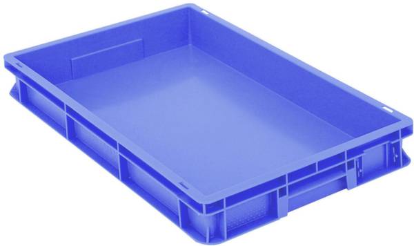BITO Lagertechnik 1658747 Stapelbehälter Classic lebensmittelgeeignet (L x B x H) 600 x 400 x 78mm Blau 1St.