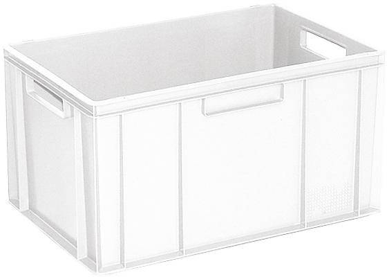 BRB Lagertechnik 1658751 Stapelbehälter Basic lebensmittelgeeignet (L x B x H) 600 x 400 x 320mm Weiß 1St.