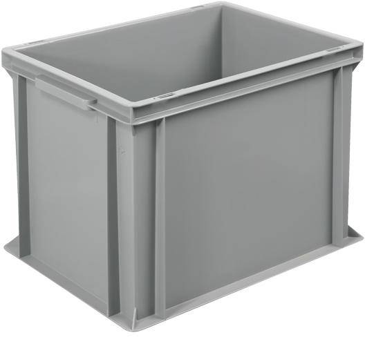 BRB Lagertechnik 1658756 Stapelbehälter Basic lebensmittelgeeignet (L x B x H) 400 x 300 x 320mm Grau 1St.