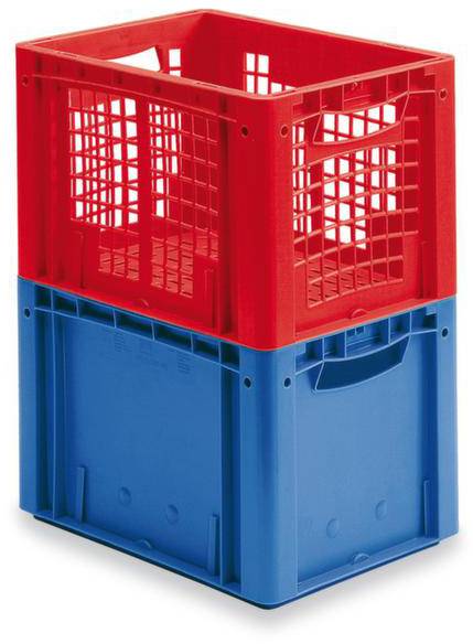 BITO Lagertechnik 1658760 Stapelbehälter Ergonomic lebensmittelgeeignet (L x B x H) 200 x 150 x 120mm Blau 1St.