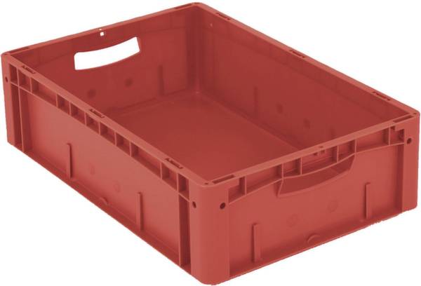 BITO Lagertechnik 1658763 Stapelbehälter Ergonomic lebensmittelgeeignet (L x B x H) 600 x 400 x 170mm Rot 1St.