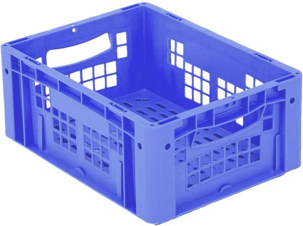 BITO Lagertechnik 1658765 Stapelbehälter Ergonomic lebensmittelgeeignet (L x B x H) 400 x 300 x 170mm Blau 1St.