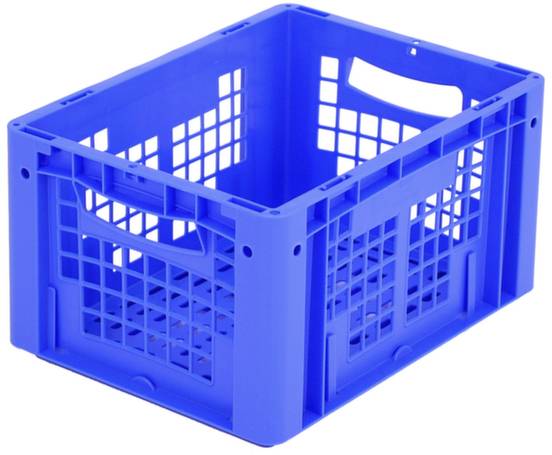 BITO Lagertechnik 1658766 Stapelbehälter Ergonomic lebensmittelgeeignet (L x B x H) 400 x 300 x 220mm Blau 1St.