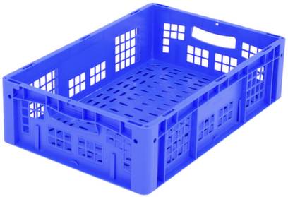 BITO Lagertechnik 1658767 Stapelbehälter Ergonomic lebensmittelgeeignet (L x B x H) 600 x 400 x 170mm Blau 1St.