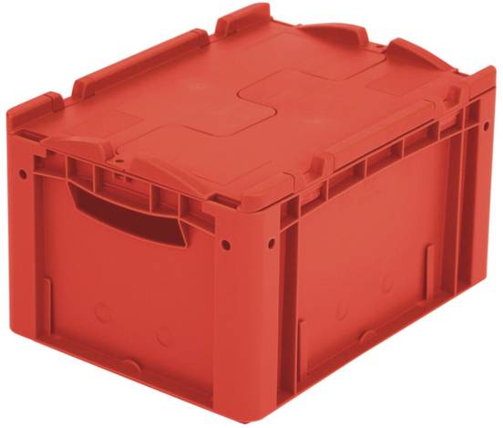 BITO Lagertechnik 1658772 Stapelbehälter lebensmittelgeeignet (L x B x H) 400 x 300 x 220mm Rot 1St.