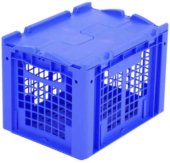 BITO Lagertechnik 1658775 Stapelbehälter lebensmittelgeeignet (L x B x H) 400 x 300 x 270mm Blau 1St.