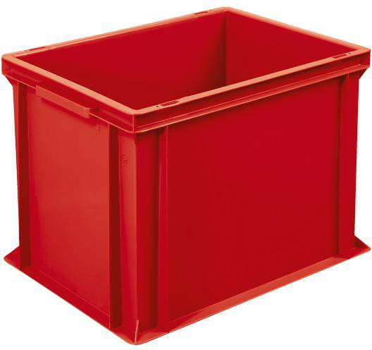 BRB Lagertechnik 1658781 Stapelbehälter Basic lebensmittelgeeignet (L x B x H) 400 x 300 x 320mm Rot 1St.