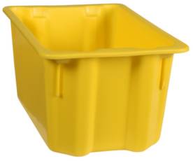 Plastipol Scheu 1658782 Stapelbehälter lebensmittelgeeignet (L x B x H) 400 x 280 x 180mm Gelb 1St.