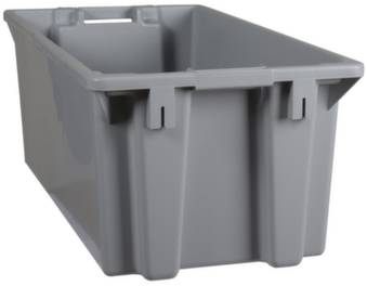 Plastipol Scheu 1658786 Stapelbehälter lebensmittelgeeignet (L x B x H) 800 x 400 x 300mm Grau 1St.