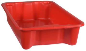Plastipol Scheu 1658792 Stapelbehälter lebensmittelgeeignet (L x B x H) 590 x 380 x 135mm Rot 1St.
