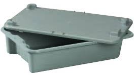 Plastipol Scheu 1658793 Stapelbehälter lebensmittelgeeignet (L x B x H) 590 x 380 x 135mm Grau 1St.