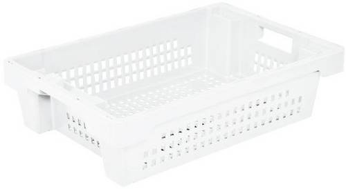 1658794 Drehstapelbehälter lebensmittelgeeignet (L x B x H) 600 x 400 x 150mm Naturweiß 1St.
