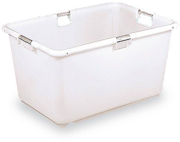 Alpha Paletten & Boxen 1658798 Stapelbehälter lebensmittelgeeignet (L x B x H) 830 x 570 x 400mm Weiß 1St.