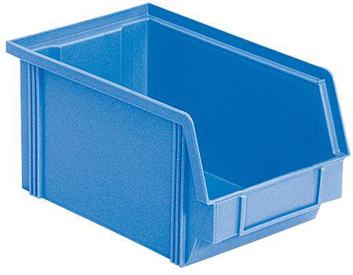 BRB Lagertechnik 974245 Sichtlagerkasten lebensmittelgeeignet (B x H x T) 145 x 125 x 230mm Blau 27St.