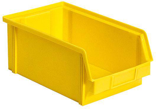 BRB Lagertechnik 974336 Sichtlagerkasten lebensmittelgeeignet (B x H x T) 200 x 145 x 350mm Gelb 12St.