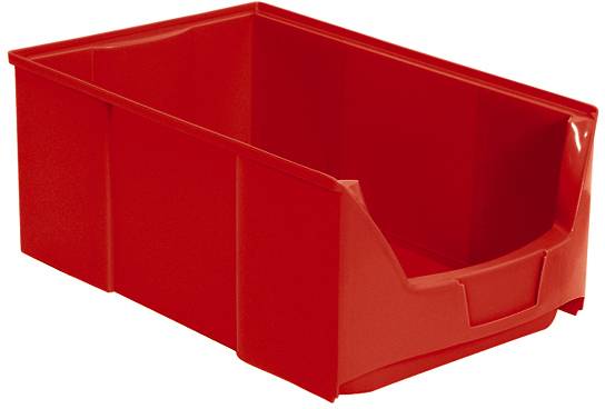 BRB Lagertechnik 977334 Sichtlagerkasten lebensmittelgeeignet (B x H x T) 300 x 200 x 510mm Rot 6St.