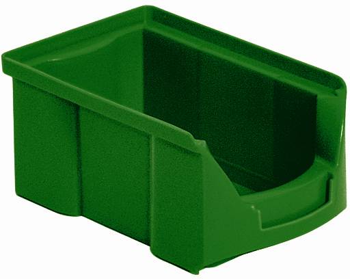 BRB Lagertechnik 977458 Sichtlagerkasten lebensmittelgeeignet (B x H x T) 100 x 77 x 170mm Grün 42St.