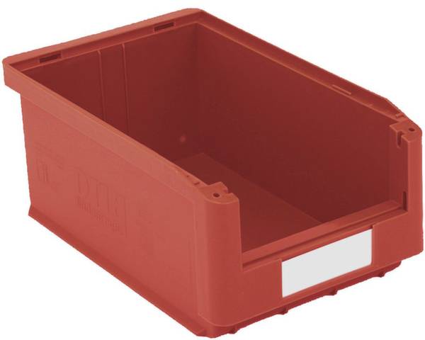 BITO Lagertechnik 384139 Sichtlagerkasten lebensmittelgeeignet (B x H x T) 210 x 145 x 350mm Rot 10St.