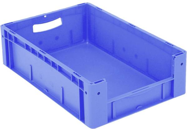 BITO Lagertechnik 1658829 Sichtlagerkasten lebensmittelgeeignet (L x B x H) 600 x 400 x 170mm Blau 1St.