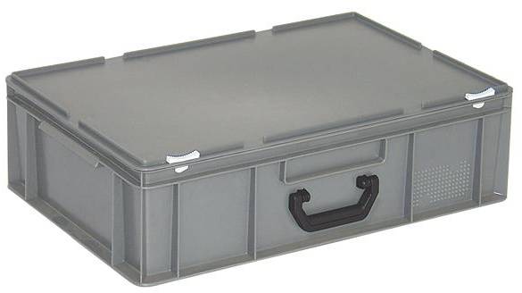 BRB Lagertechnik 1658832 Stapelbehälter lebensmittelgeeignet (L x B x H) 600 x 400 x 185mm Grau 1St.