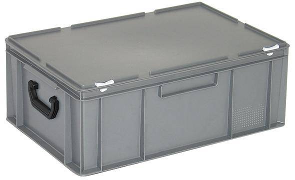 BRB Lagertechnik 1658835 Stapelbehälter lebensmittelgeeignet (L x B x H) 600 x 400 x 230mm Grau 1St.