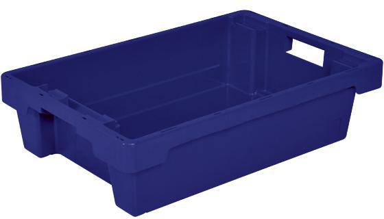 BRB Lagertechnik 1658837 Drehstapelbehälter lebensmittelgeeignet (L x B x H) 600 x 400 x 150mm Blau 1St.